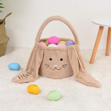 Cute Easter Gift Basket For Kids, Personalized Easter Gifts, Egg Basket For Kids, Girls Easter Basket, Custom Rabbit Basket, Easter Bunny