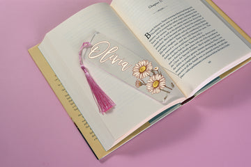 Personalized Birth Flower Bookmark With Name, Mothers Day Gifts, Gift For Mom