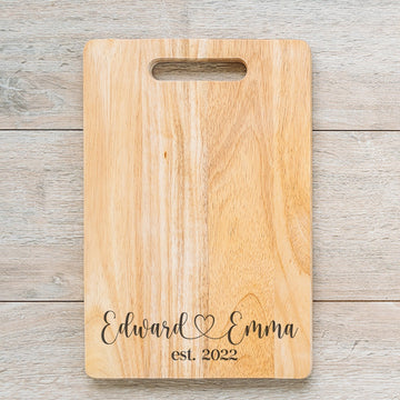 Personalized Thanksgiving Gift, Engraved Cutting Board, Christmas Gifts, Housewarming Gift, Maple and Walnut Cut Board, Wooden Cutting Board
