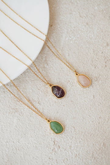 Gizify Personalized Natural Stone Necklace