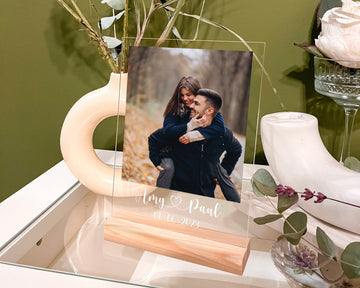 Personalized Acrylic Picture Frame, Custom Picture Stand, Your Photo Stand