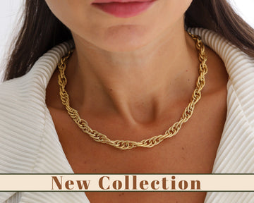 Gizify 18K Gold Filled Link Chain Necklace