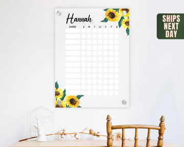 Personalized To Do List With Name, Dry Erase Wall Board, Custom Chore List for Her, Weekly Chore Chart For Kids, Responsibility Chart Gift