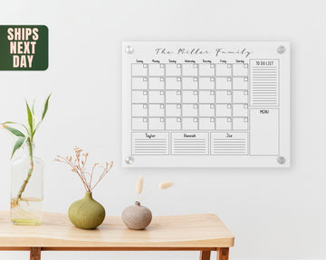 Gizify Acrylic Family Calendar, Personalized Calendar Weekly Planner