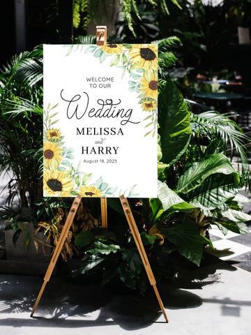 Custom Wedding Welcome Sign, Personalized Acrylic Sign