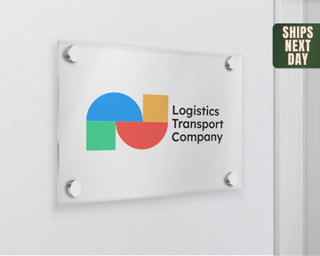 Custom Company Sign, Acrylic Wall Hanger, Personalized Logo Sign