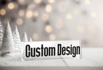 Gizify Custom  Desk Acrylic Logo Plate