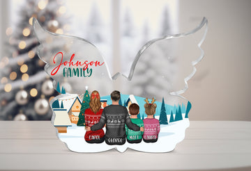Personalized Family Picture Sign, Custom Christmas Decoration