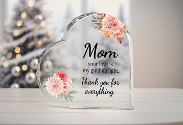 Gizify Custom Floral Message Sign, Acrylic Plaque for Mom