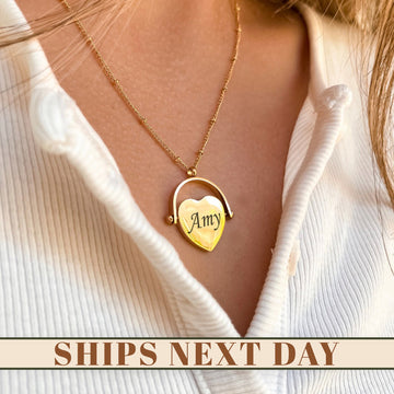 Gizify 18K Gold Keep Going Heart Necklace